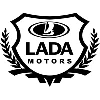 Виниловая наклейка на автомобиль -  Lada Motors Щит с логотипом