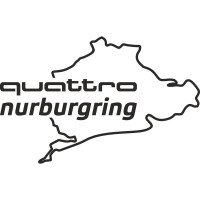 Вінілова наклейка на автомобіль - Audi Quattro Nurburgring | Ауді Кватро Нюрбургрінг