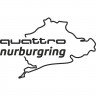 Вінілова наклейка на автомобіль - Audi Quattro Nurburgring | Ауді Кватро Нюрбургрінг