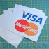 Информационная наклейка - Visa,Master Card Информационная наклейка - Visa,Master Card