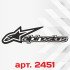 Виниловая наклейка - Alpinestars / A-star / Альпинстар v2 Виниловая наклейка - Alpinestars / A-star / Альпинстар v2