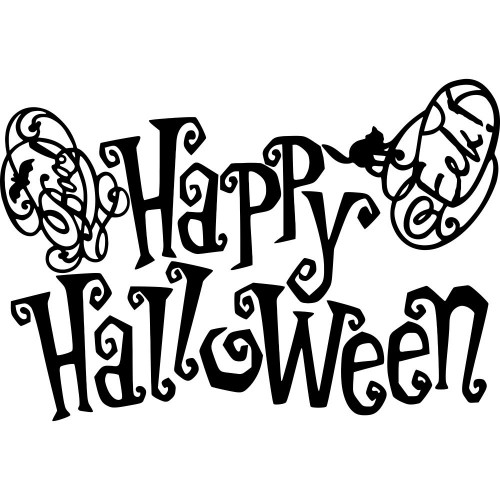 Вінілова наклейка - Happy Halloween v4