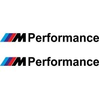 Набір вінілових наклейок на автомобіль - BMW M Performance v2 (2шт)