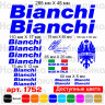 Вінілові наклейки на велосипед - набір Bianchi (18 шт.) v2
