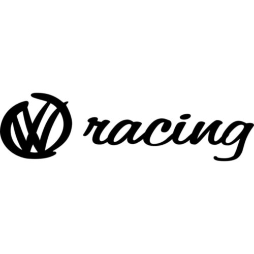 Вінілова наклейка на автомобіль - Volkswagen Racing v3