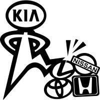 Вінілова наклейка на автомобіль - KIA Найкраще