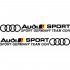Набор виниловых наклеек на автомобиль - Audi Sport  (Sport Germany Team Goh) (2 шт.)