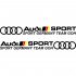 Набір вінілових наклейок на автомобіль - Audi Sport (Sport Germany Team Goh) (2 шт.) Набір вінілових наклейок на автомобіль - Audi Sport (Sport Germany Team Goh) (2 шт.)