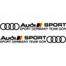 Набор виниловых наклеек на автомобиль - Audi Sport (Sport Germany Team Goh) (2 шт.) Набор виниловых наклеек на автомобиль - Audi Sport (Sport Germany Team Goh) (2 шт.)