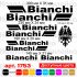 Вінілові наклейки на велосипед - набір Bianchi (9 шт.) v3 Вінілові наклейки на велосипед - набір Bianchi (9 шт.) v3