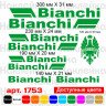 Вінілові наклейки на велосипед - набір Bianchi (9 шт.) v3 Вінілові наклейки на велосипед - набір Bianchi (9 шт.) v3
