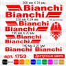 Вінілові наклейки на велосипед - набір Bianchi (9 шт.) v3 Вінілові наклейки на велосипед - набір Bianchi (9 шт.) v3