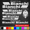 Вінілові наклейки на велосипед - набір Bianchi (9 шт.) v3 Вінілові наклейки на велосипед - набір Bianchi (9 шт.) v3