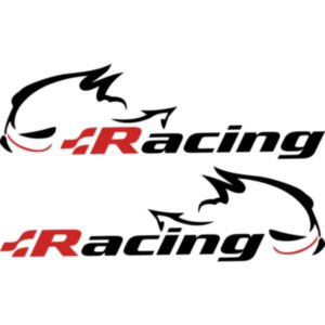 Набір вінілових наклейок на автомобіль - Volkswagen Racing v4 (2 шт.)