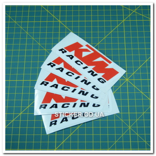 Вінілова наклейка на мотоцикл - KTM RACING v2