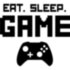 Вінілова наклейка на автомобіль - Eat Sleep Game v4