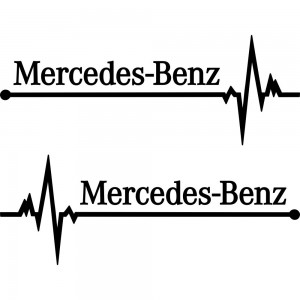 Набір вінілових наклейок на автомобіль - Mercedes-Benz Пульс (2шт.)