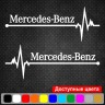 Набір вінілових наклейок на автомобіль - Mercedes-Benz Пульс (2шт.)