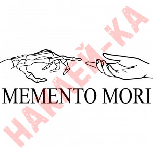 Вінілова наклейка на автомобіль - Memento mori (пам`ятай про смерть) v3