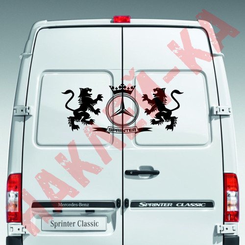 Вінілова наклейка на автомобіль - Леви Mercedes Sprinter /Мерседес Спрінтер