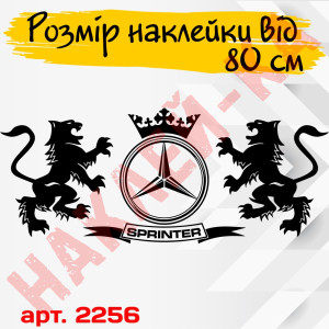 Вінілова наклейка на автомобіль - Леви Mercedes Sprinter /Мерседес Спрінтер