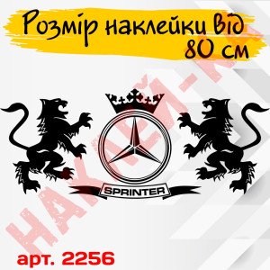 Вінілова наклейка на автомобіль - Леви Mercedes Sprinter /Мерседес Спрінтер
