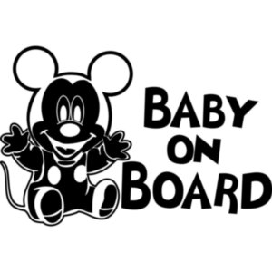 Виниловая наклейка на автомобиль - Baby on Board v26