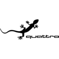 Вінілова наклейка на автомобіль - Audi Quattro Ігуана v2