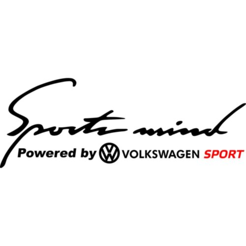 Вінілова наклейка на автомобіль - Sports mind Volkswagen sport
