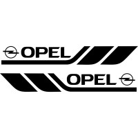 Набір вінілових наклейок на борт автомобіля - Opel (2 шт)