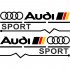 Набір наклейок на дзеркала авто - Audi Sport v2 (2шт) Набір наклейок на дзеркала авто - Audi Sport v2 (2шт)