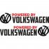 Набір вінілових наклейок на автомобіль - Powered by Volkswagen (2шт)