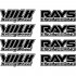 Набор виниловых наклеек на автомобильные диски - Volk racing wheel & rays engineering 4+4, 8 шт. v2 Набор виниловых наклеек на автомобильные диски - Volk racing wheel & rays engineering 4+4, 8 шт. v2