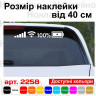 Вінілова наклейка на автомобіль - Рівень заряду та мережі 100 %