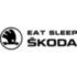 Вінілова наклейка на автомобіль - Eat Sleep Skoda