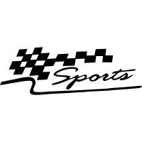 Виниловая наклейка на автомобиль - Sports Финишный флаг