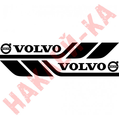 Набір вінілових наклейок на борт автомобіля - Volvo (2 шт) v2