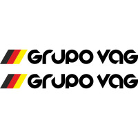 Набір вінілових наклейок на автомобіль - Grupo Vag (2шт)