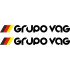 Набір вінілових наклейок на автомобіль - Grupo Vag (2шт)