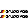Набір вінілових наклейок на автомобіль - Grupo Vag (2шт)