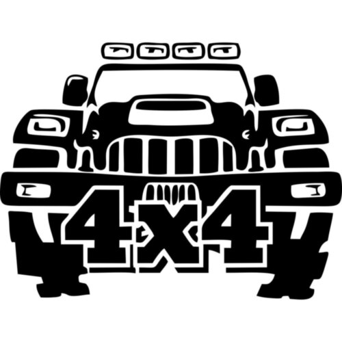 Вінілова наклейка на автомобіль - 4x4, Позашляховик