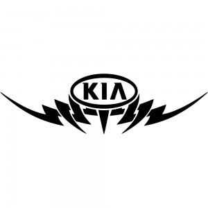 Вінілова наклейка на автомобіль - KIA Tribal