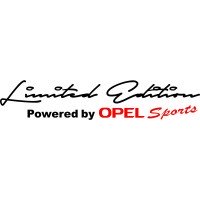 Вінілова наклейка на автомобіль - Limited Edition Powered by Opel Sports