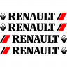 Набір вінілових наклейок на ручки авто - Renault v2 (4 шт.)