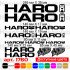 Виниловые наклейки на велосипед - набор Haro (13 шт.) v5 Виниловые наклейки на велосипед - набор Haro (13 шт.) v5