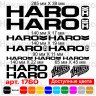 Виниловые наклейки на велосипед - набор Haro (13 шт.) v5 Виниловые наклейки на велосипед - набор Haro (13 шт.) v5