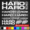 Виниловые наклейки на велосипед - набор Haro (13 шт.) v5 Виниловые наклейки на велосипед - набор Haro (13 шт.) v5