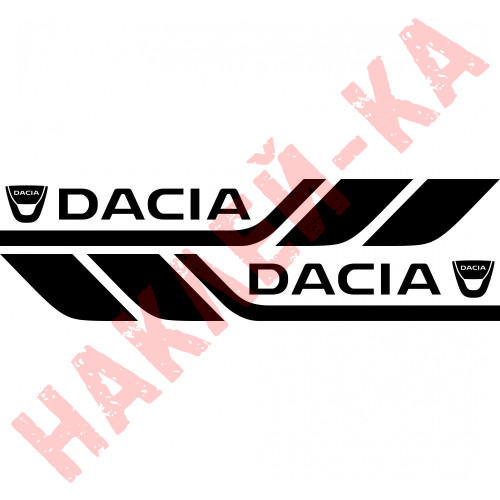 Набір вінілових наклейок на борт автомобіля - Dacia (2 шт)