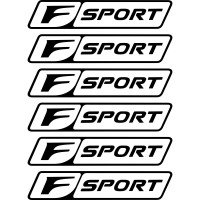 Комплект наклейок на супорти - Lexus F Sport v2 (6 шт.)