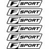 Комплект наклейок на супорти - Lexus F Sport v2 (6 шт.)